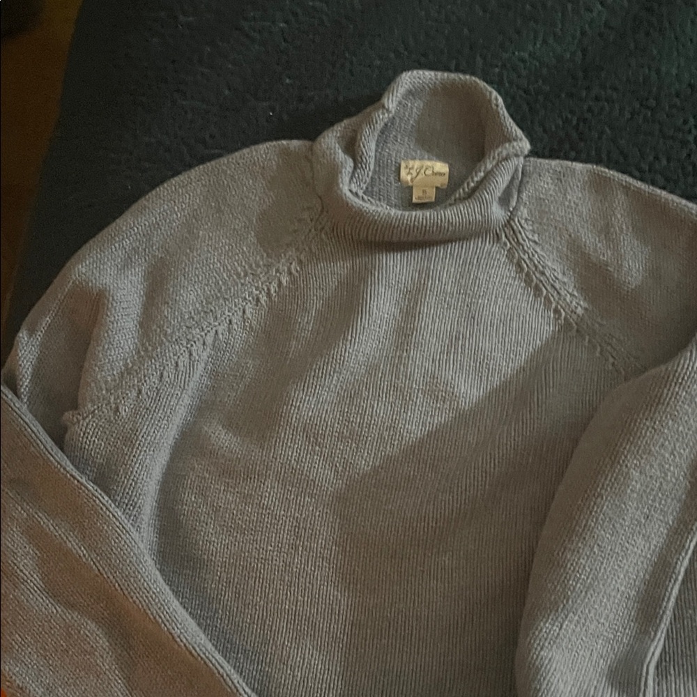 J. Crew Light Gray Turtleneck Sweater